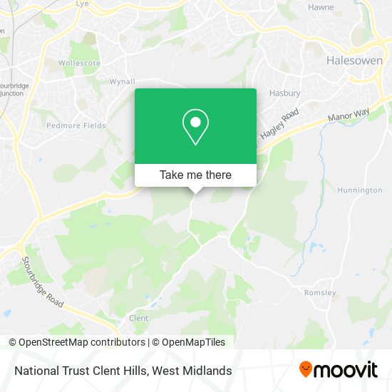 National Trust Clent Hills map