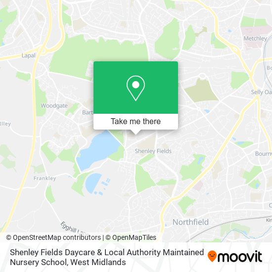 Shenley Fields Daycare & Local Authority Maintained Nursery School map
