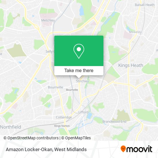 Amazon Locker-Okan map