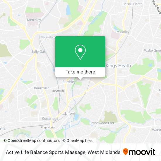 Active Life Balance Sports Massage map