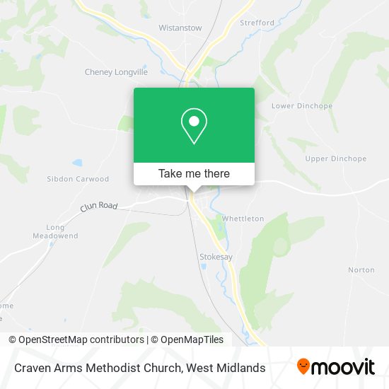 Craven Arms Methodist Church map