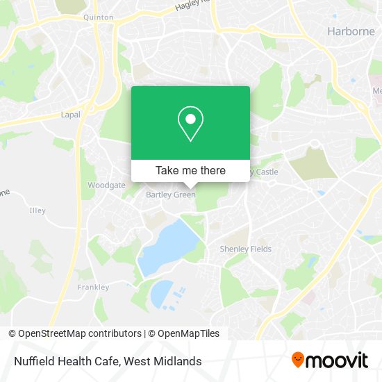 Nuffield Health Cafe map