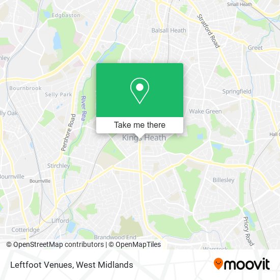 Leftfoot Venues map