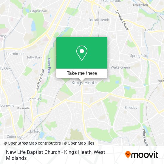 New Life Baptist Church - Kings Heath map