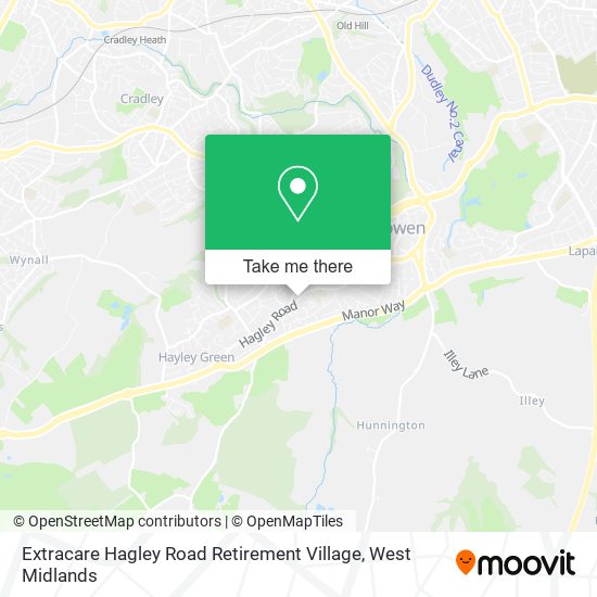 Extracare Hagley Road Retirement Village map