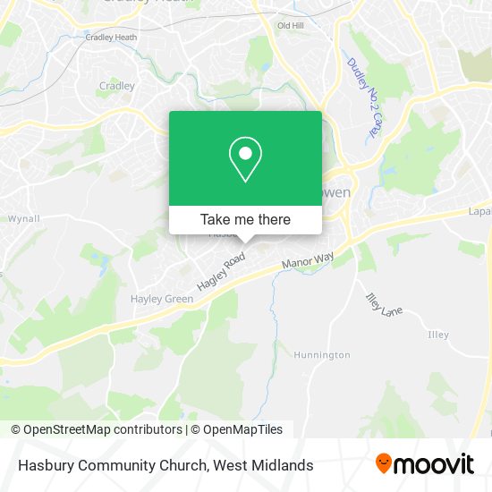 Hasbury Community Church map