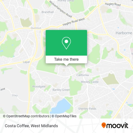Costa Coffee map