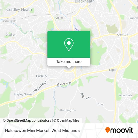 Halesowen Mini Market map