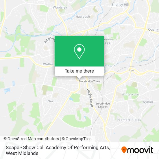 Scapa - Show Call Academy Of Performing Arts map