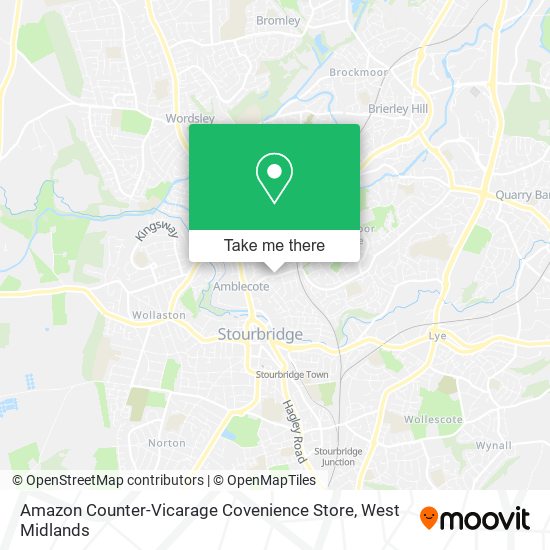 Amazon Counter-Vicarage Covenience Store map
