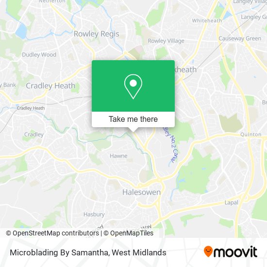 Microblading By Samantha map