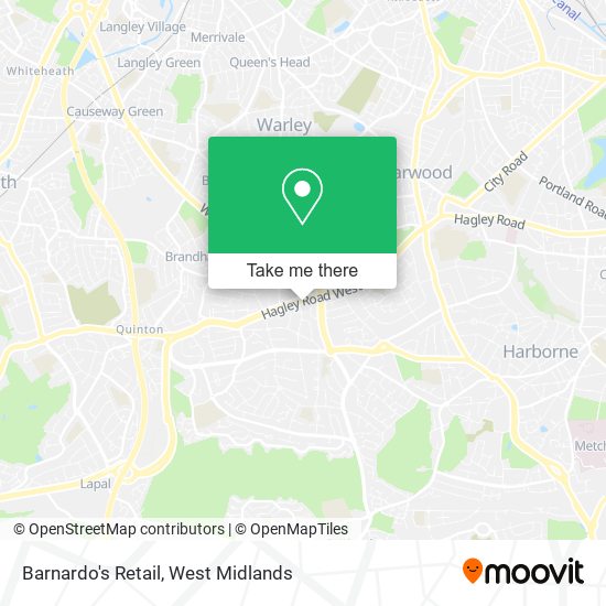 Barnardo's Retail map