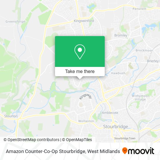 Amazon Counter-Co-Op Stourbridge map