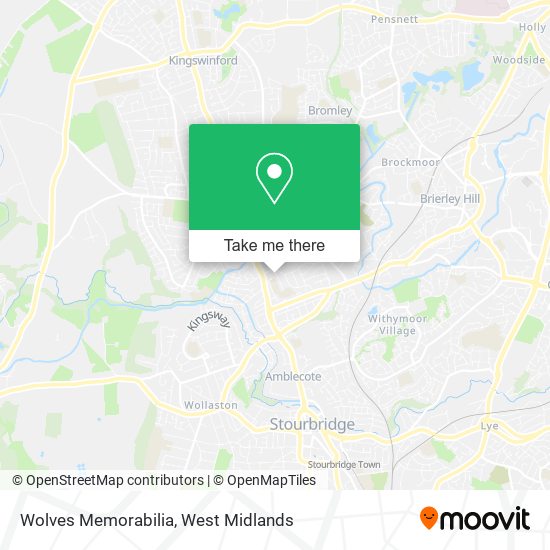 Wolves Memorabilia map