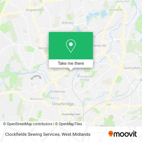 Clockfields Sewing Services map