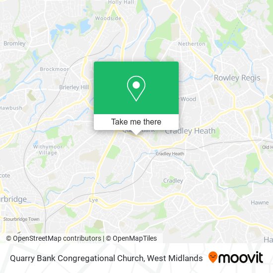 Quarry Bank Congregational Church map