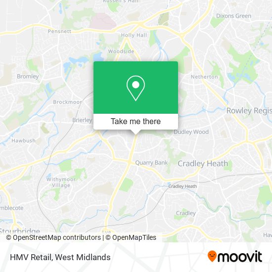 HMV Retail map