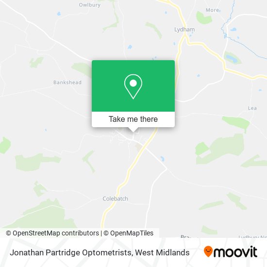Jonathan Partridge Optometrists map