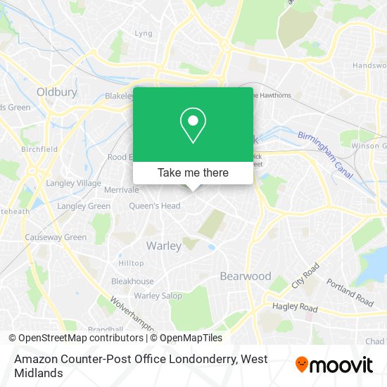 Amazon Counter-Post Office Londonderry map