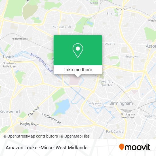 Amazon Locker-Mince map