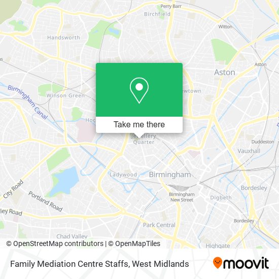 Family Mediation Centre Staffs map