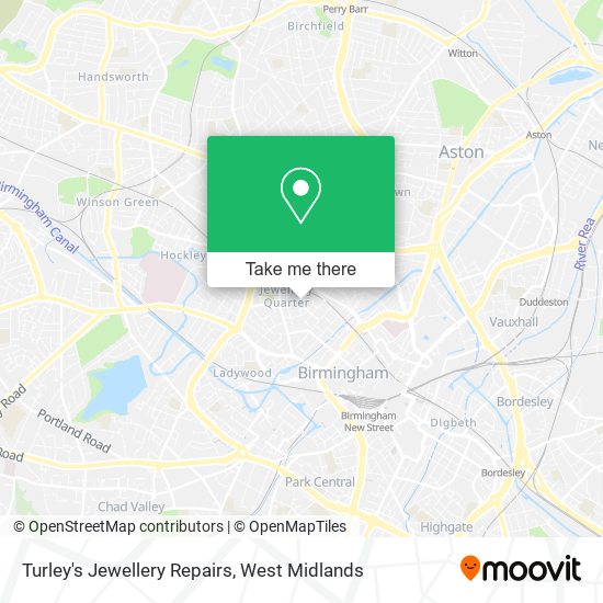 Turley's Jewellery Repairs map