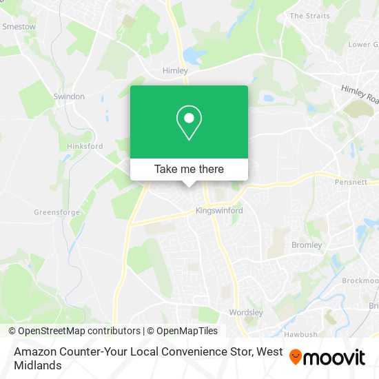 Amazon Counter-Your Local Convenience Stor map