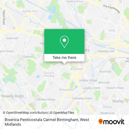 Biserica Penticostala Carmel Birmingham map