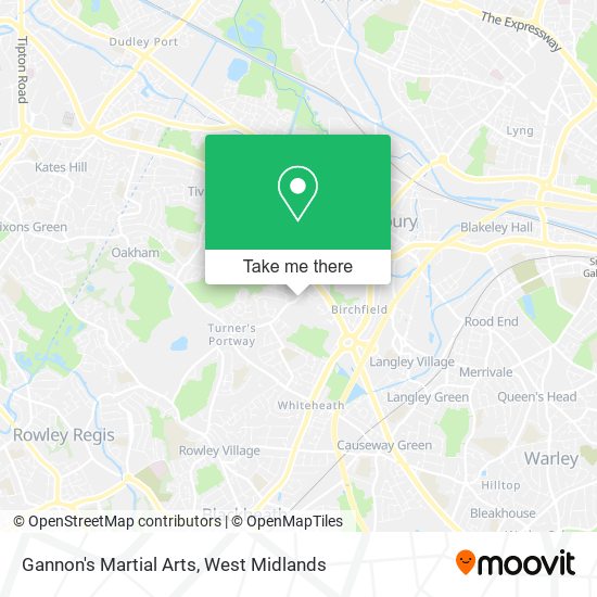 Gannon's Martial Arts map
