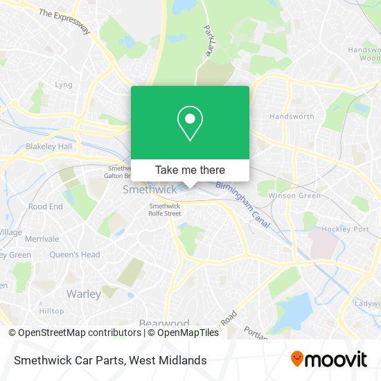 Smethwick Car Parts map