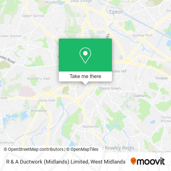 R & A Ductwork (Midlands) Limited map