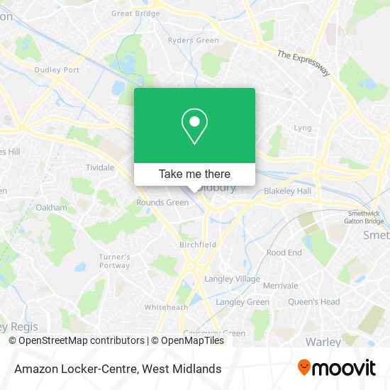 Amazon Locker-Centre map