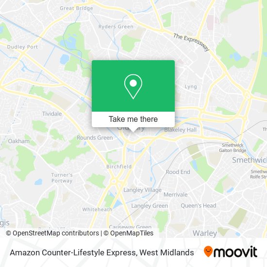 Amazon Counter-Lifestyle Express map