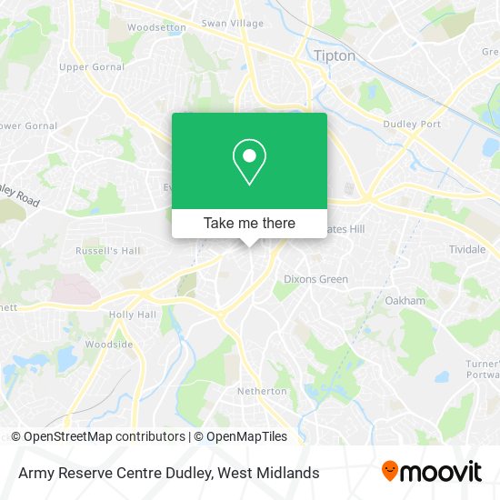 Army Reserve Centre Dudley map