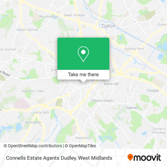 Connells Estate Agents Dudley map