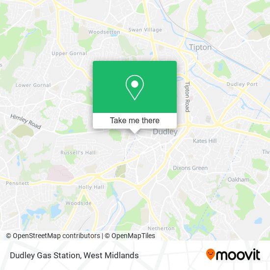Dudley Gas Station map