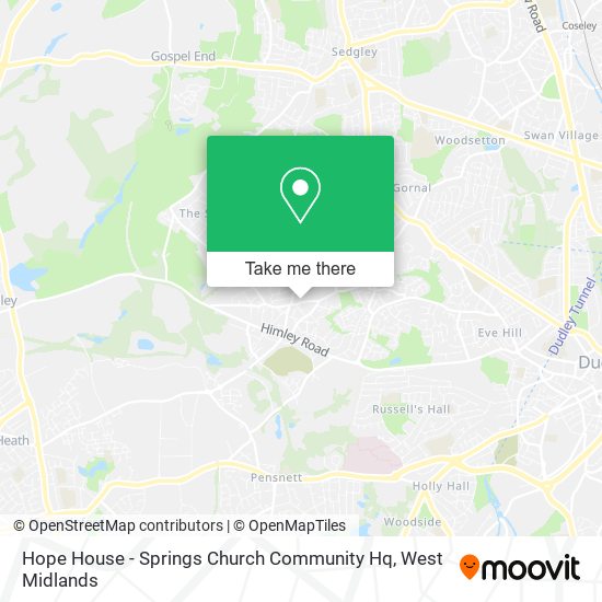 Hope House - Springs Church Community Hq map