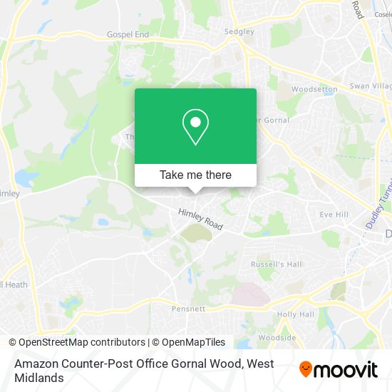 Amazon Counter-Post Office Gornal Wood map