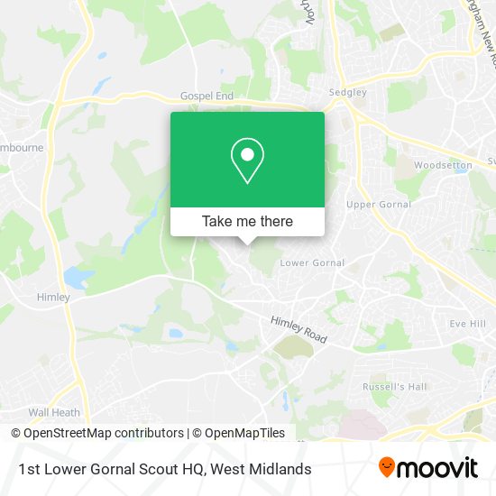 1st Lower Gornal Scout HQ map