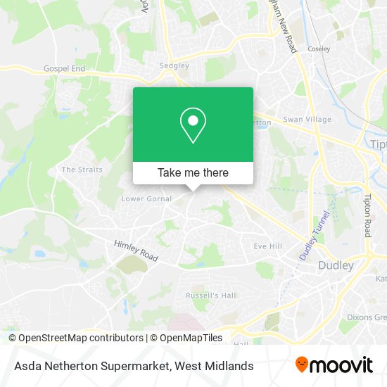 Asda Netherton Supermarket map