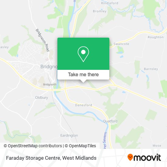 Faraday Storage Centre map