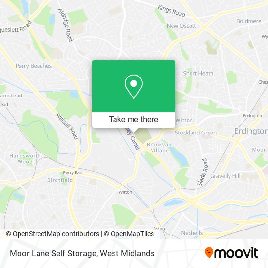Moor Lane Self Storage map