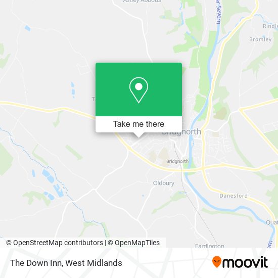 The Down Inn map