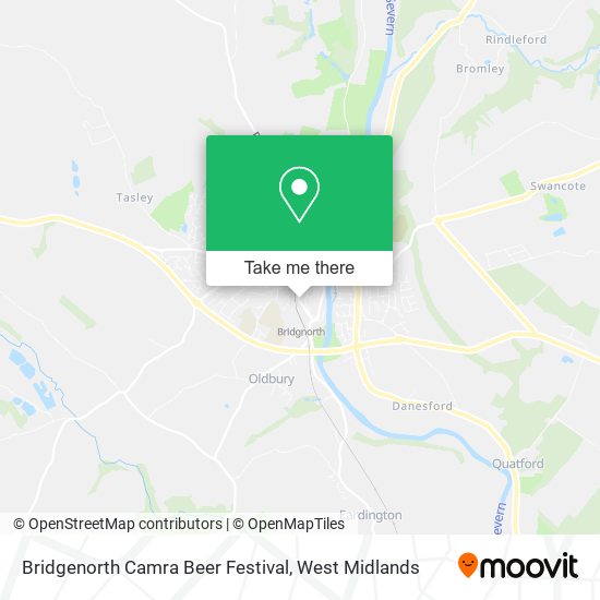 Bridgenorth Camra Beer Festival map