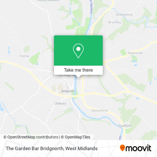 The Garden Bar Bridgnorth map