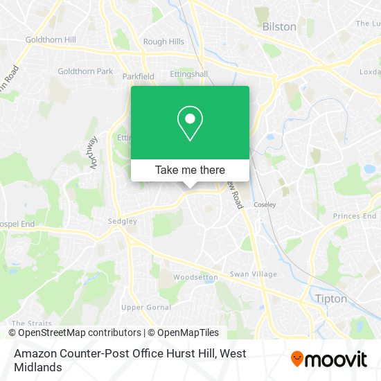 Amazon Counter-Post Office Hurst Hill map