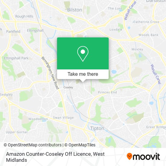 Amazon Counter-Coseley Off Licence map