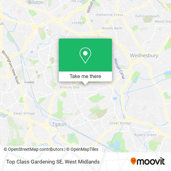 Top Class Gardening SE map