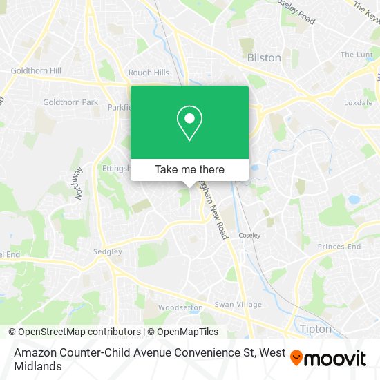 Amazon Counter-Child Avenue Convenience St map