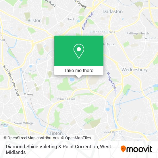Diamond Shine Valeting & Paint Correction map